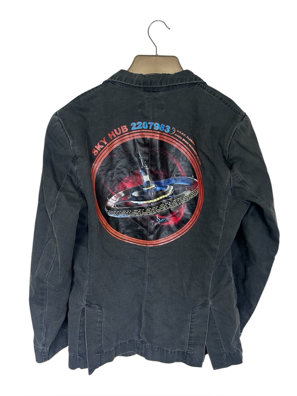 Diesel Space Sky Hub Canvas Blazer Jacket Mens L